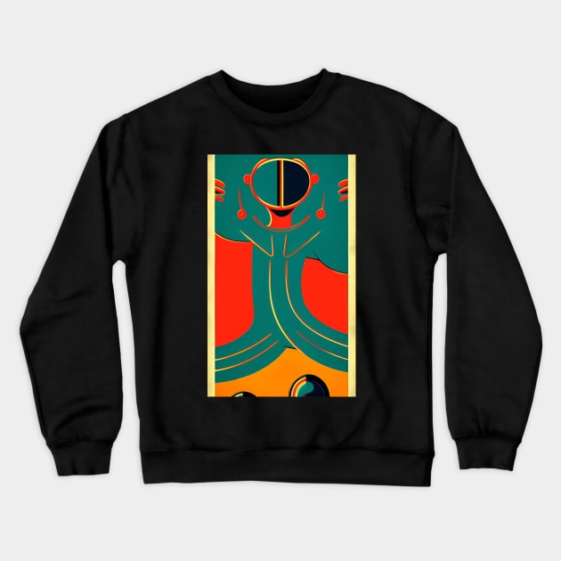 Surface and Poetry Crewneck Sweatshirt by Psychedeers